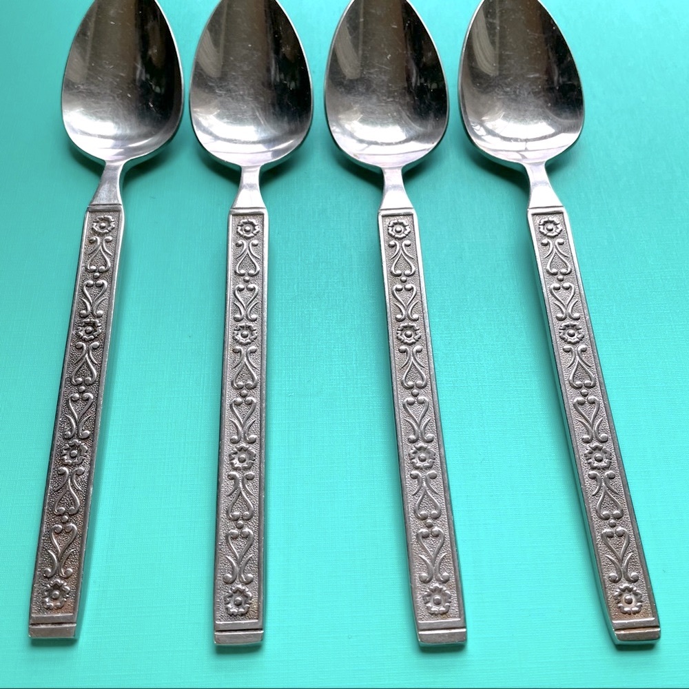 Vintage Lancaster Stainless silver Spoons Japan